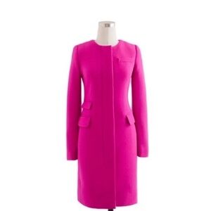 J. Crew Vibrant Fuschia Pink Women's Blazer Coat